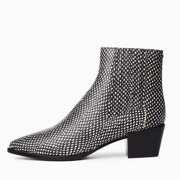 Rag & Bone Rover Black and White Chelsea Boot EU37/US 6.5 - Picture 1 of 9